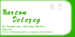 marton delczeg business card